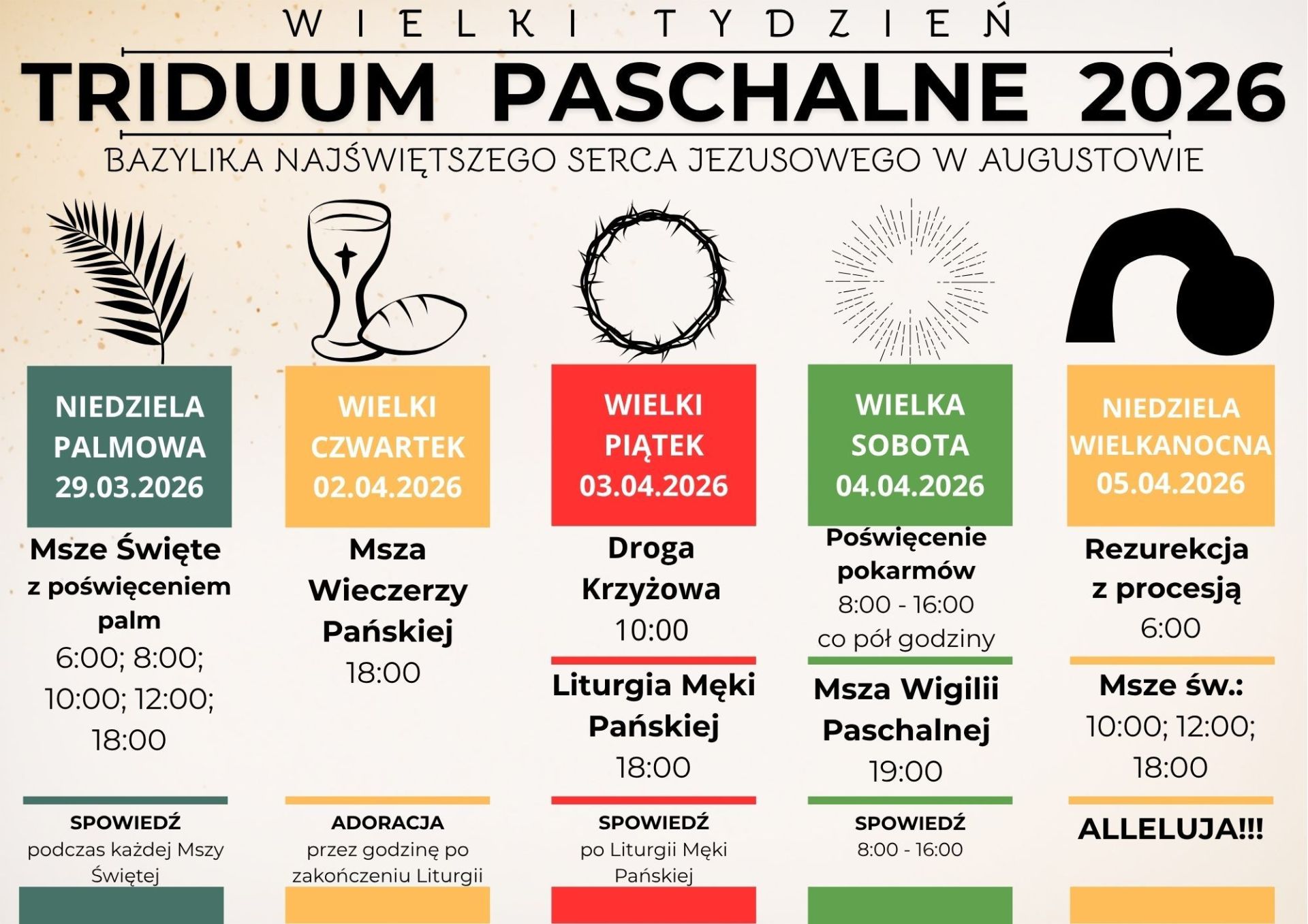Święte Triduum Paschalne w Bazylice NSJ