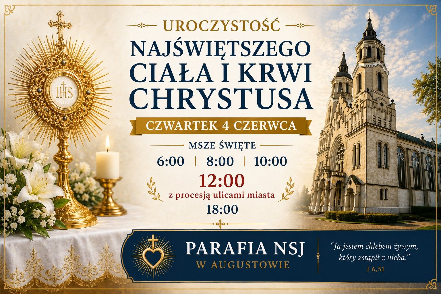 Obchody uroczystości Bożego Ciała 2026