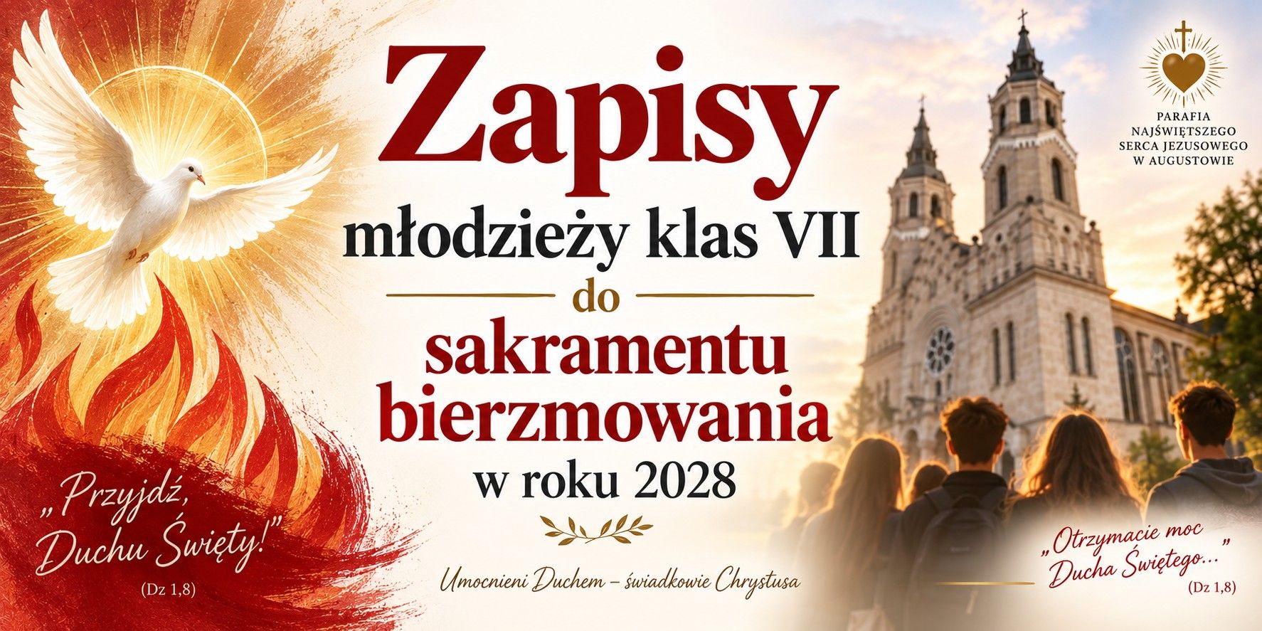 Zapisy do Bierzmowania w roku 2028 (klasy VII)